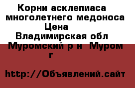 Корни асклепиаса - многолетнего медоноса › Цена ­ 50 - Владимирская обл., Муромский р-н, Муром г.  »    